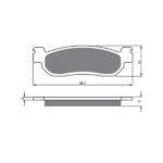 PLAQUETTE PROBRAKE SEMI METAL 146