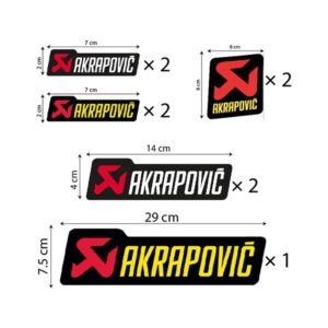 KIT STICKER AKRAPOVIC