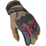 MACNA - Gants femme Zairona Marron / Noir / Rouge